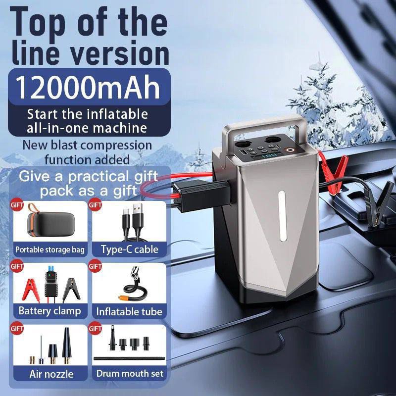 Portable Multi-Function Car Jump Starter – Emergency Battery Booster & Power Bank