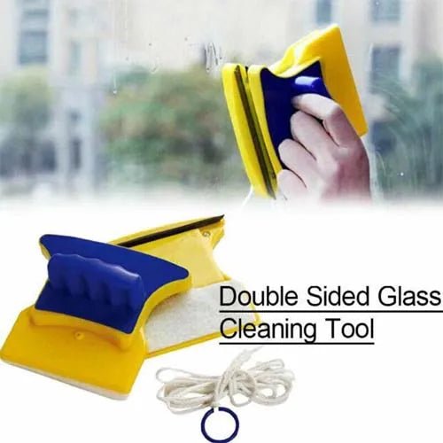 Double-Sided Magnetic Glass Cleaner – Window Cleaning Brush for Inside & Outside Glass