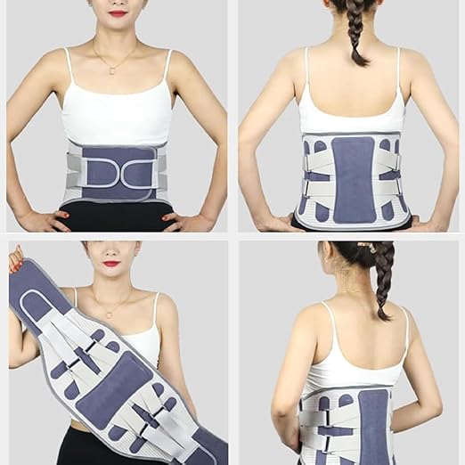 Self-Heating Wide Waist Support Belt – Adjustable Lumbar Support Belt for Back Pain Relief & Compression