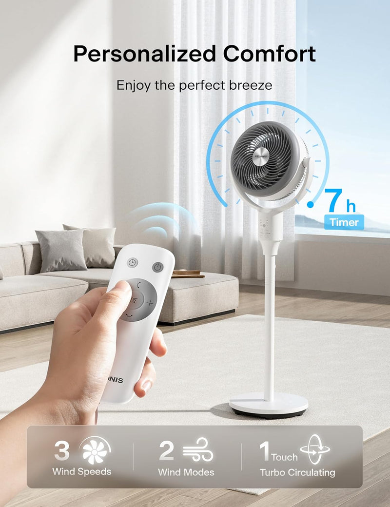 F1 Air Circulation Fan – Portable 360° Turbo Desk Fan for Home & Office Ⓢ