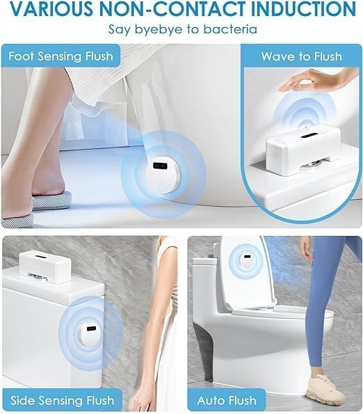 Automatic Sensing Toilet Flush Device – Touchless Smart Toilet Flush Sensor for Hygienic Bathroom Upgrade