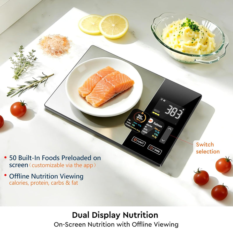 Smart Kitchen Food Scale | Digital LCD Food Weighing Scale with High Precision for Cooking & Baking