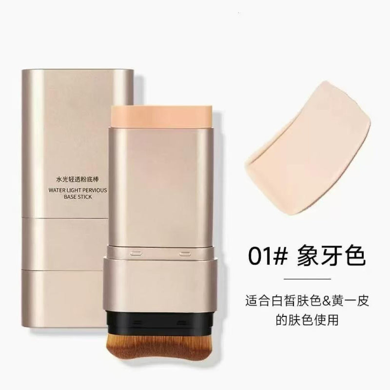 Water Light Base Stick Foundation – Hydrating Full Coverage Makeup Stick for Smooth & Natural Finish