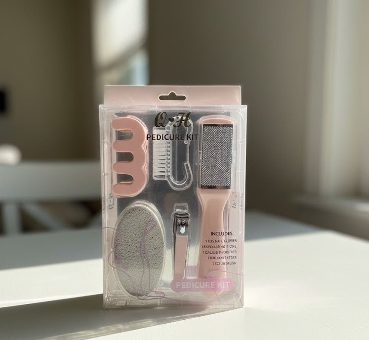 Q&H Pedicure Kit – Professional Foot Care Set with Callus Remover, Foot File & Pedicure Tools