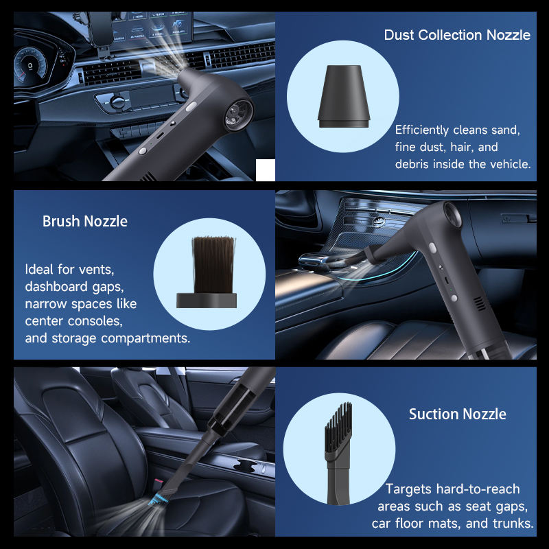 2-in-1 Car Cordless Vacuum Duster