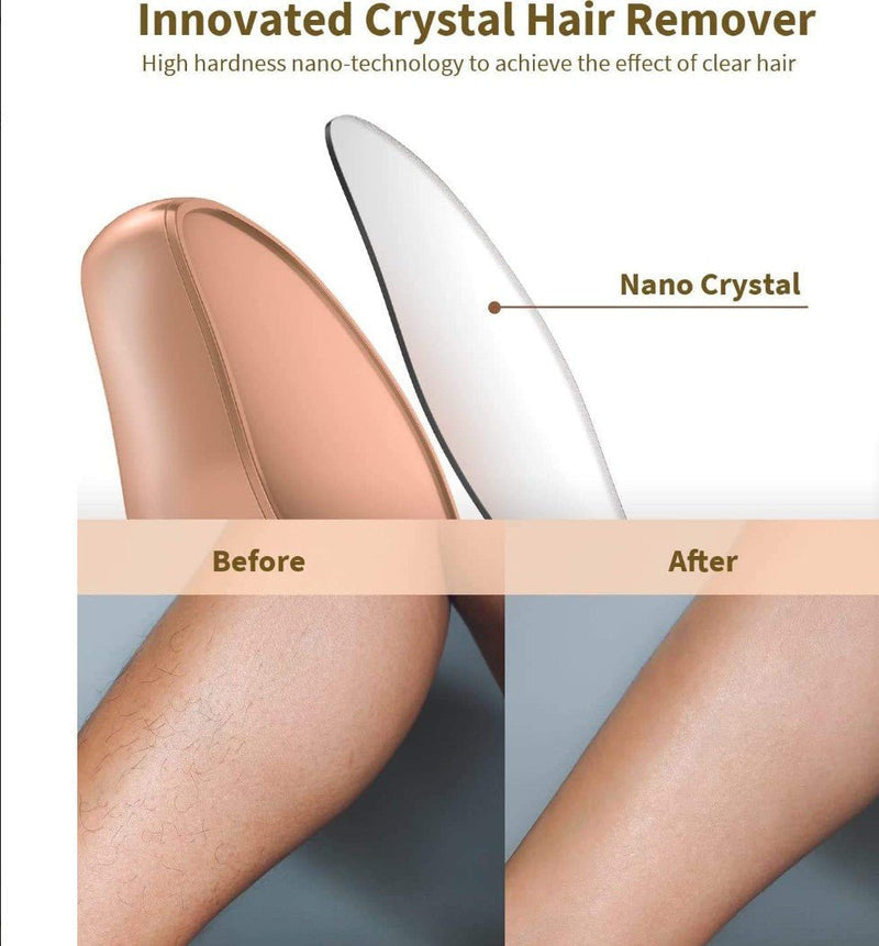 Crystal Hair Remover for Women & Men – Reusable Painless Hair Removal Eraser for Smooth Skin