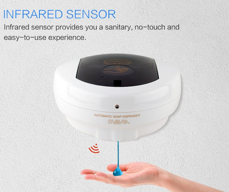Wall-Mounted Automatic Soap Dispenser – Touchless Refillable Liquid Soap Dispenser for Bathroom & Kitchen