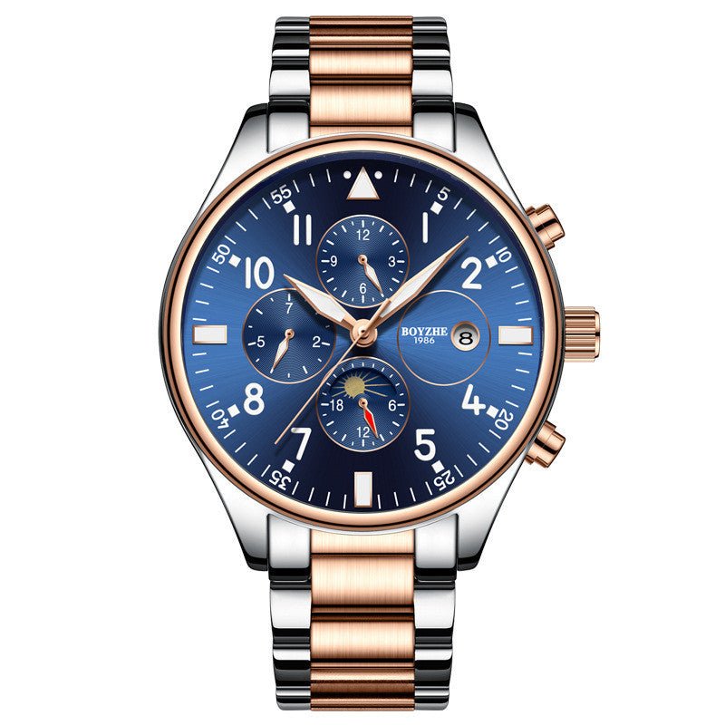 Automatic Mechanical Watch for Men – Luxury Stainless Steel Belt Analog Wrist Watch | Waterproof Business & Casual Timepiece