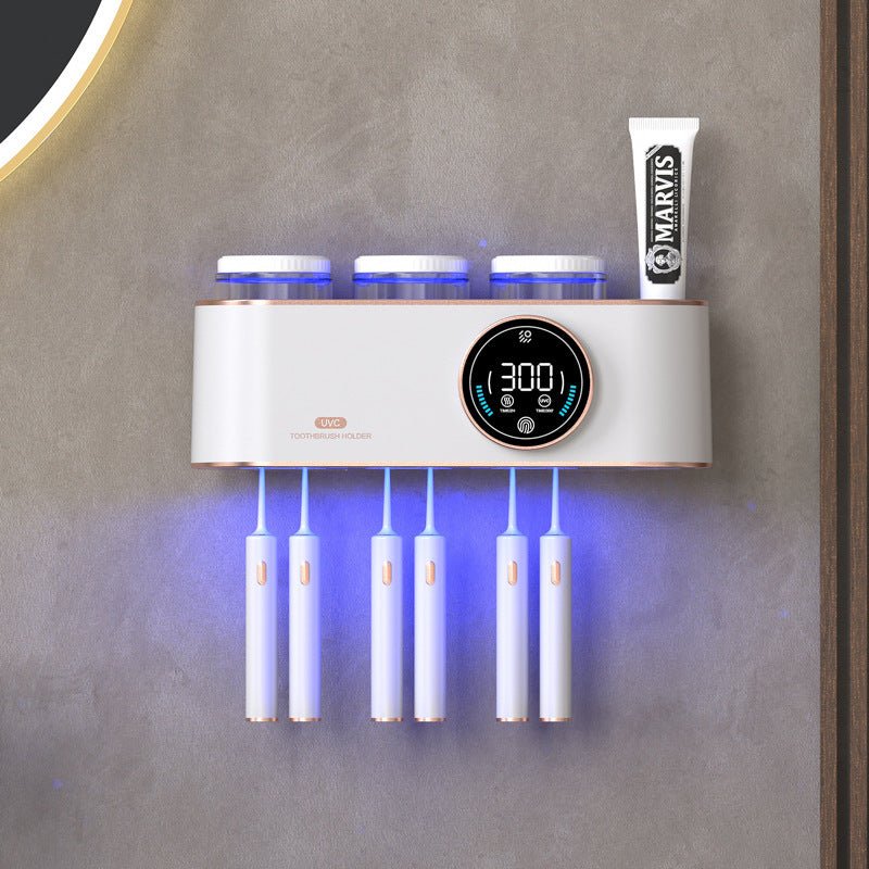 Toilet Electric Toothbrush Drying Rack – Wall Mounted Toothbrush Holder with Automatic Drying & Storage