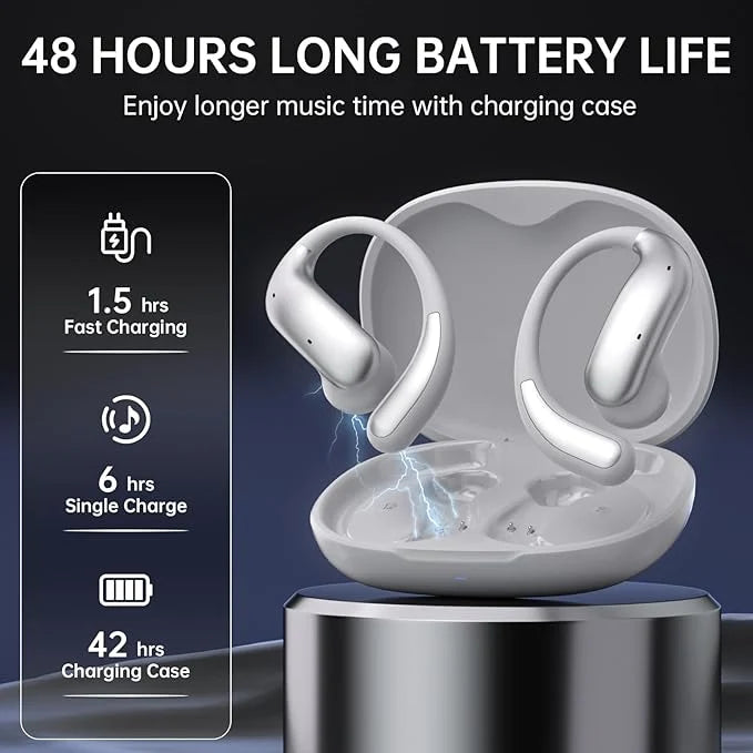 Galaxy Open Earbuds – Wireless Bluetooth Headphones with Open-Ear Design & Clear Stereo Sound