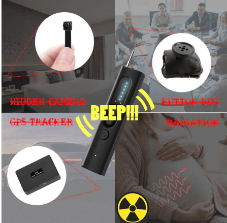 Hidden Camera Detector – RF Signal & Lens Detection Anti-Spy Device