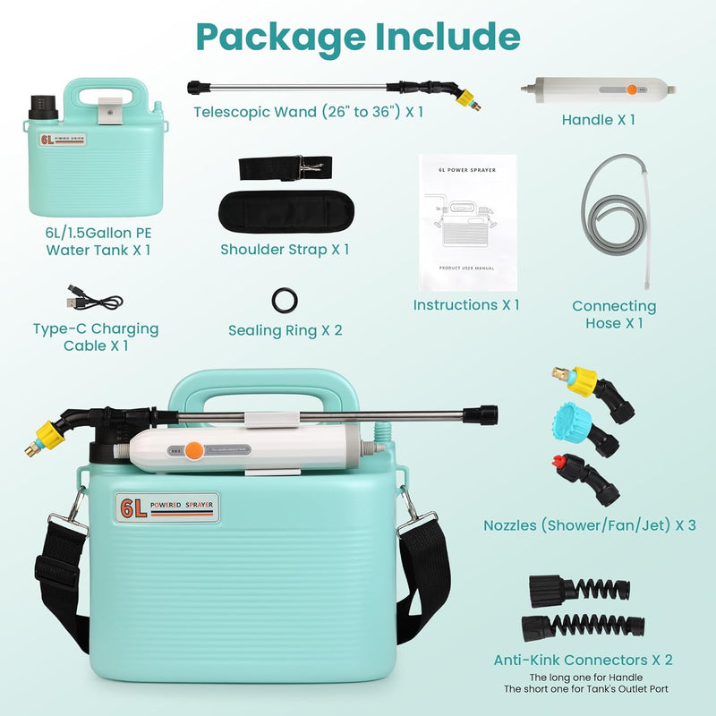 Electric Garden Sprayer 6L Ⓢ