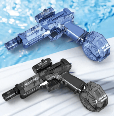 Ultimate Battle Blaster Toy Gun with LED Lights & Sound Effects | Rechargeable Electric Foam Ball Launcher with Drum Magazine & Scope for Kids